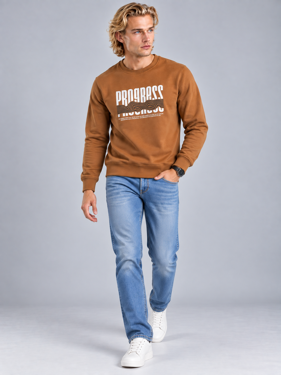 Men’s Premium Round Neck Sweatshirt
