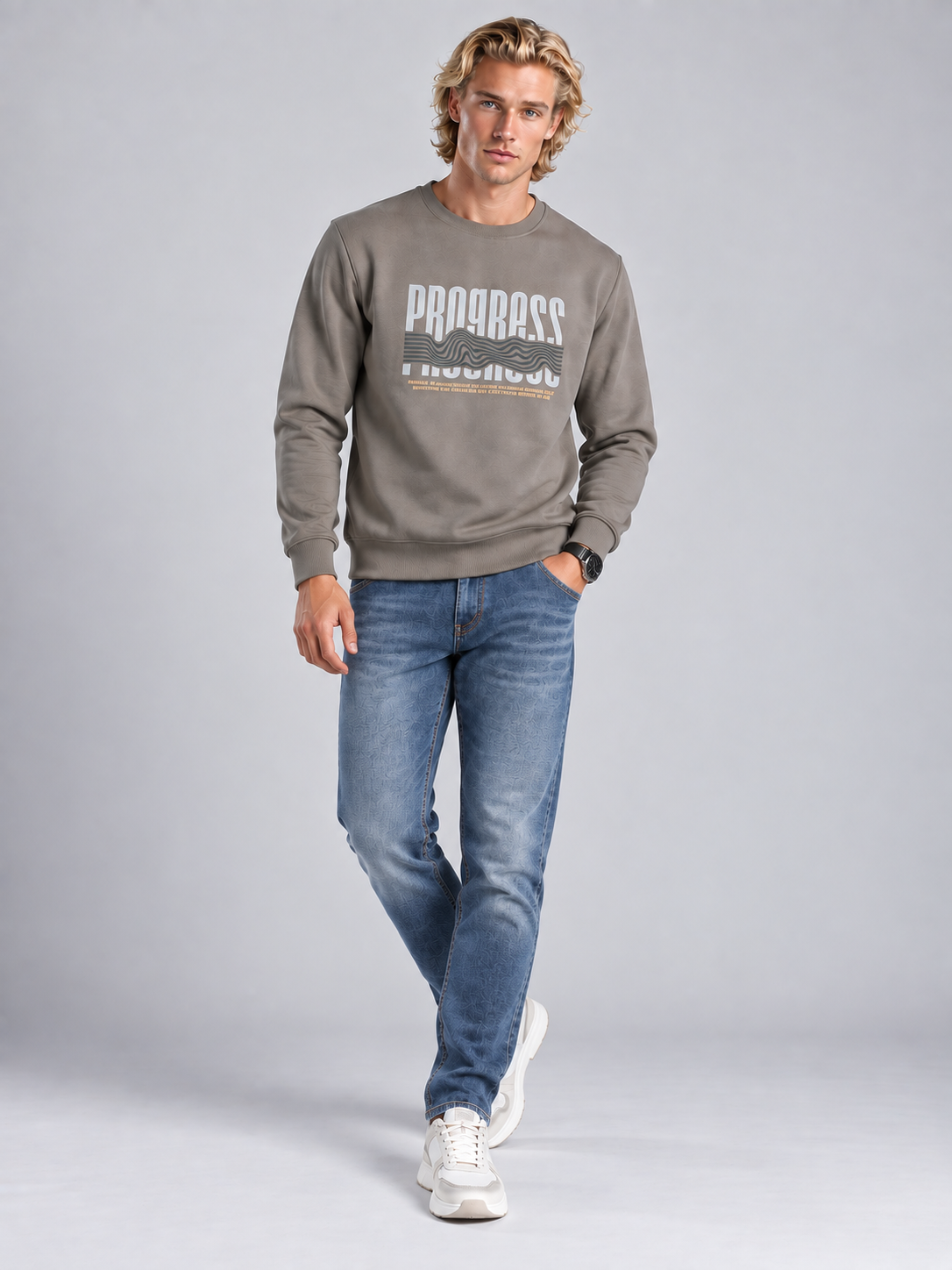 Men’s Premium Round Neck Sweatshirt