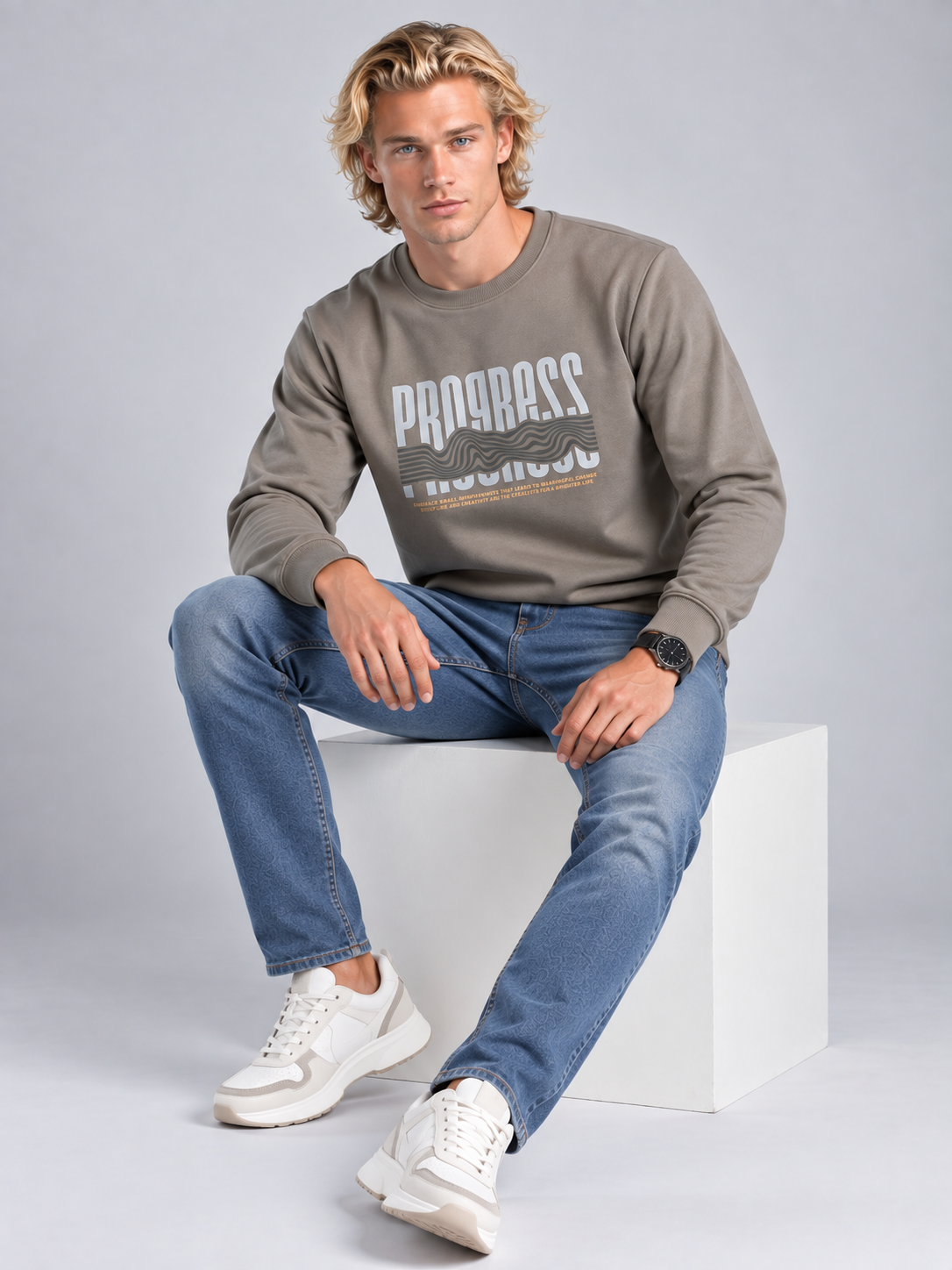 Men’s Premium Round Neck Sweatshirt