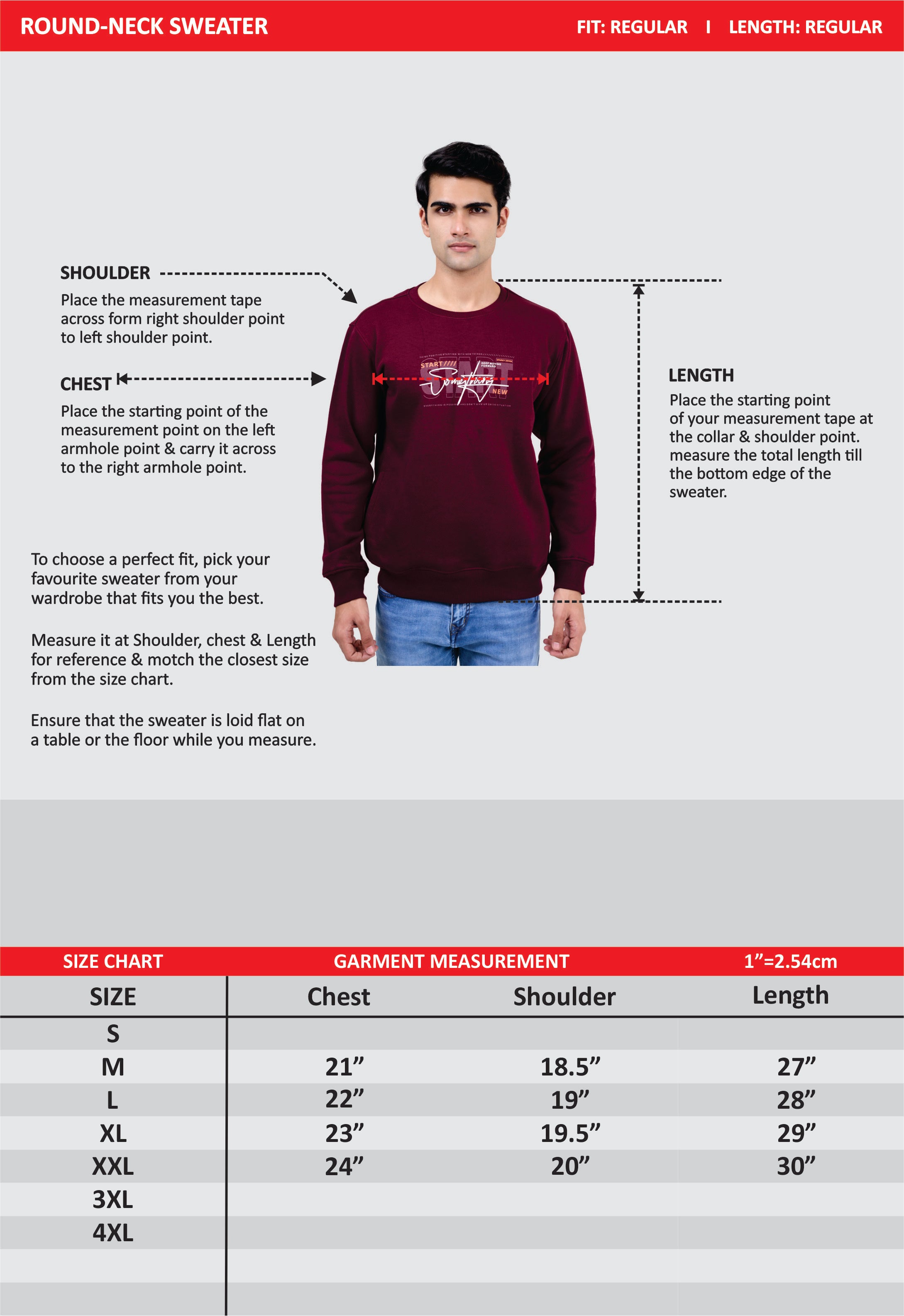 Men's Brown Solid  Full Sleeves Sweatshirt