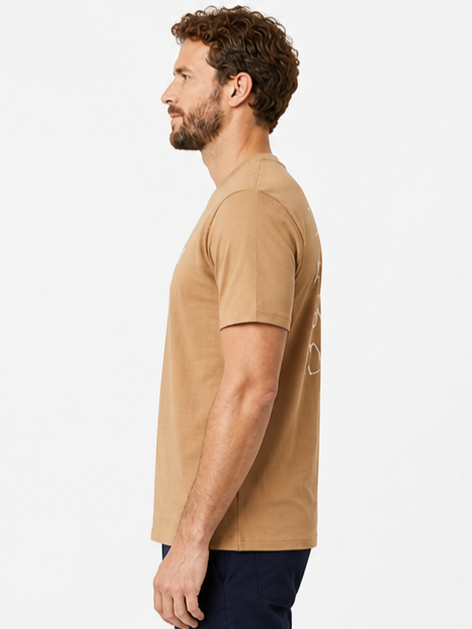 Sparky Men Camel Colour Typography T-Shirt | Premium Casual Fashion Wear