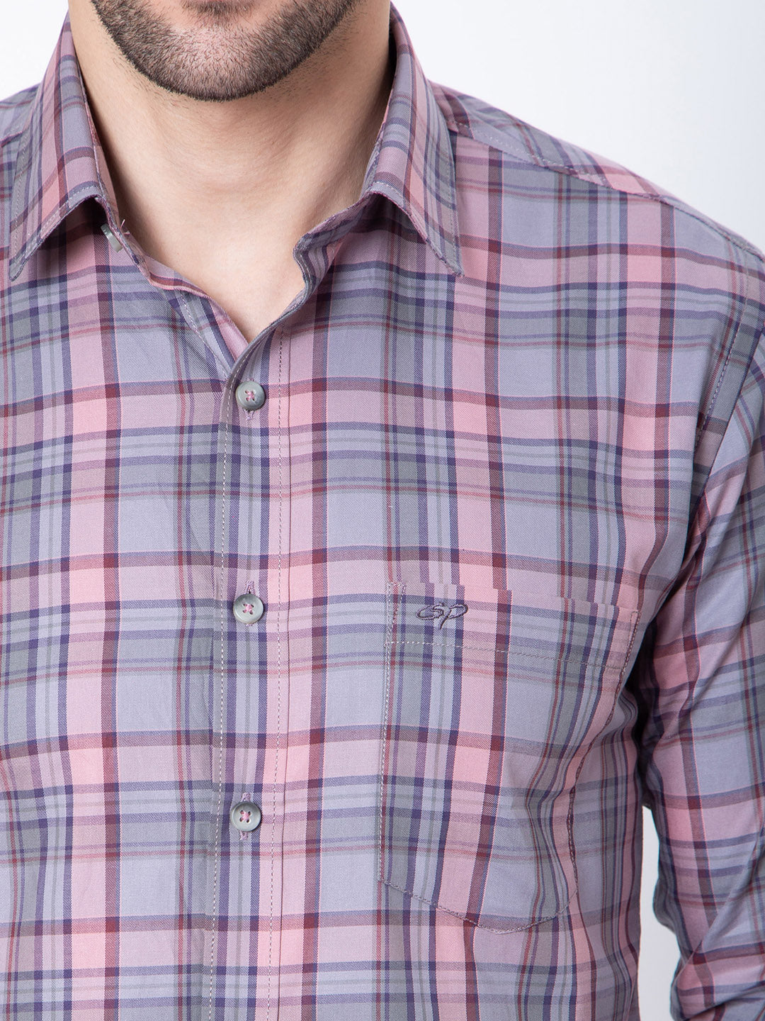 Mens Check Casual Shirt