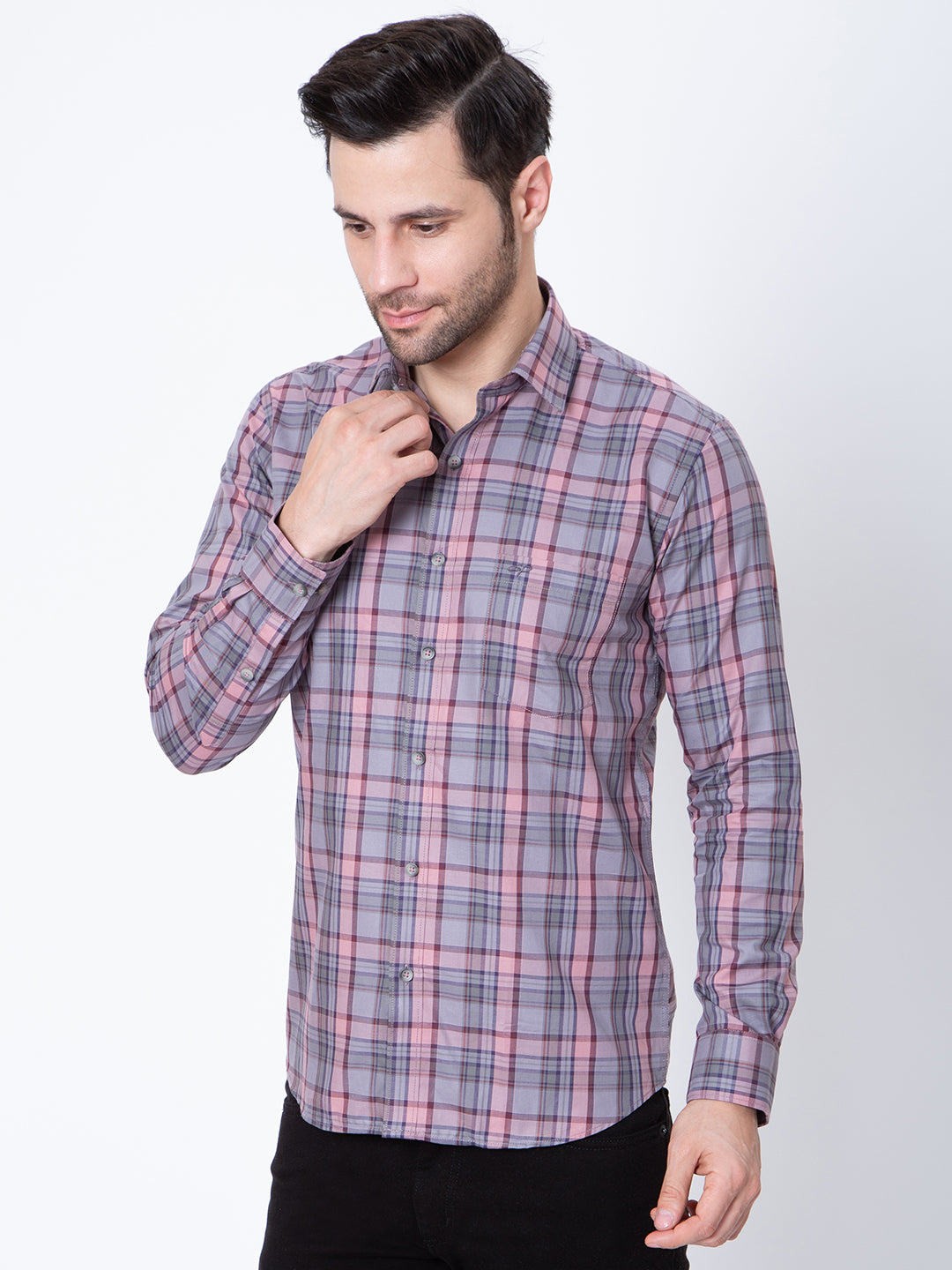 Mens Check Casual Shirt