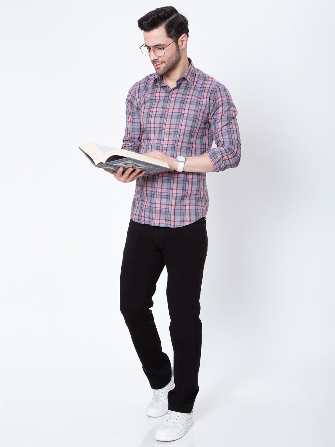 Mens Check Casual Shirt