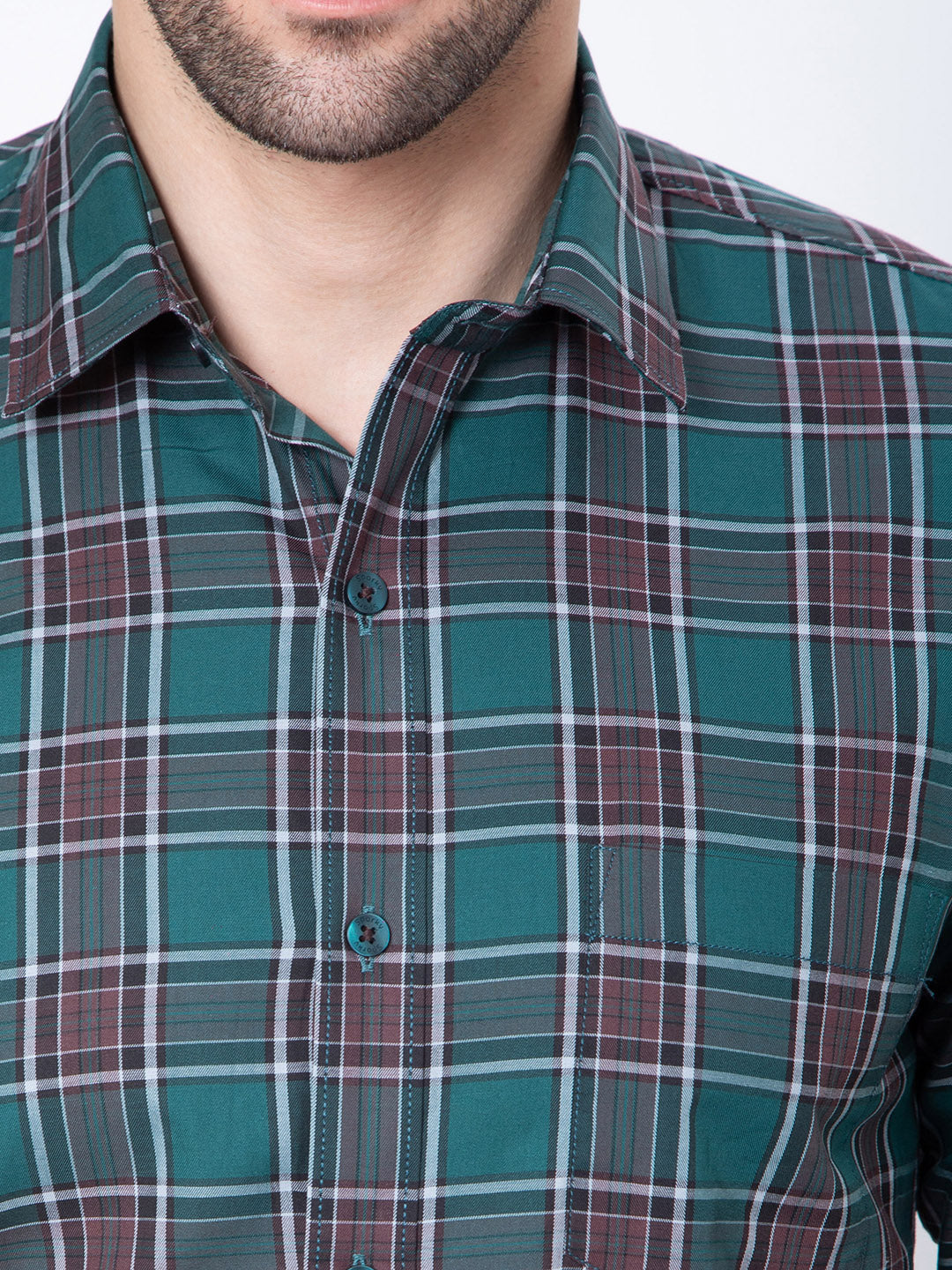 Mens Check Casual Shirt