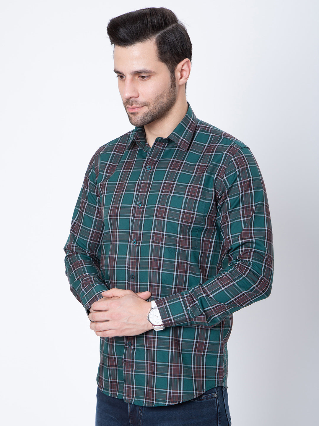 Mens Check Casual Shirt