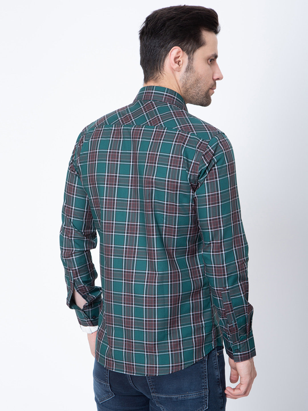 Mens Check Casual Shirt