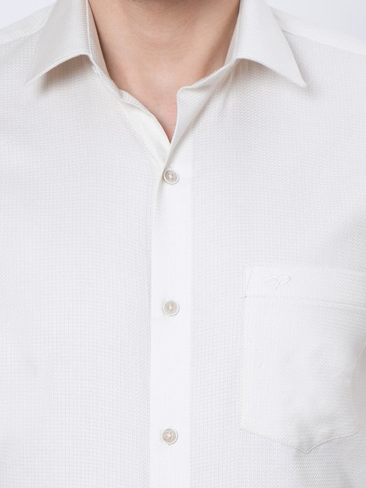 Mens Plain Cream Color Shirt