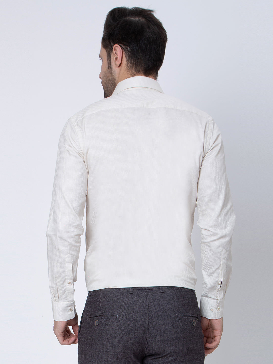 Mens Plain Cream Color Shirt