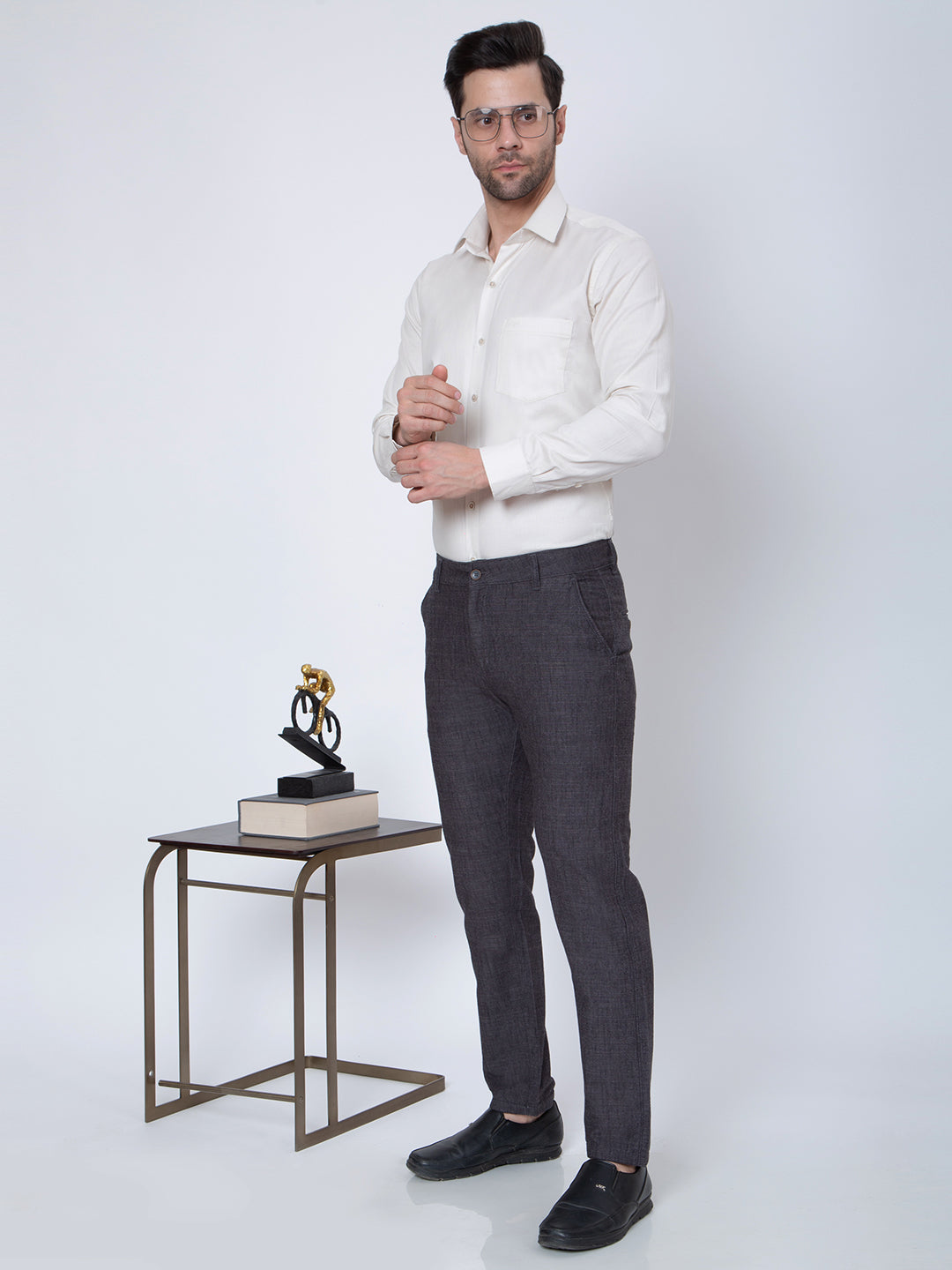 Mens Plain Cream Color Shirt