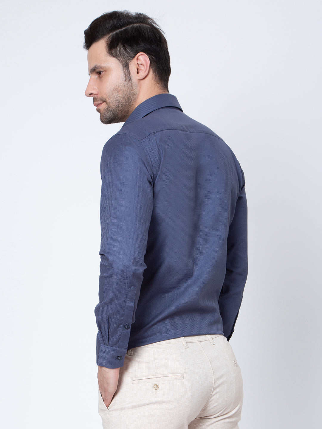 Mens Plain D-Grey Color Shirt