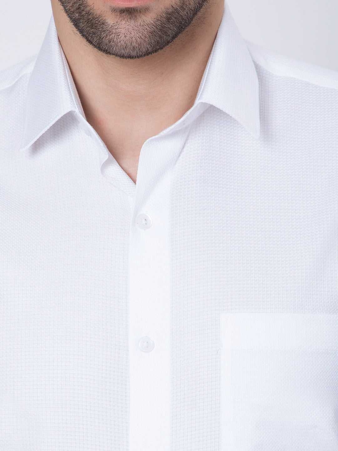 Mens  Plain White Color Shirt