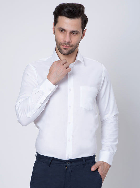 Mens  Plain White Color Shirt