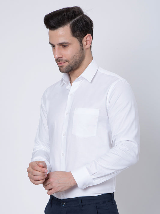 Mens  Plain White Color Shirt