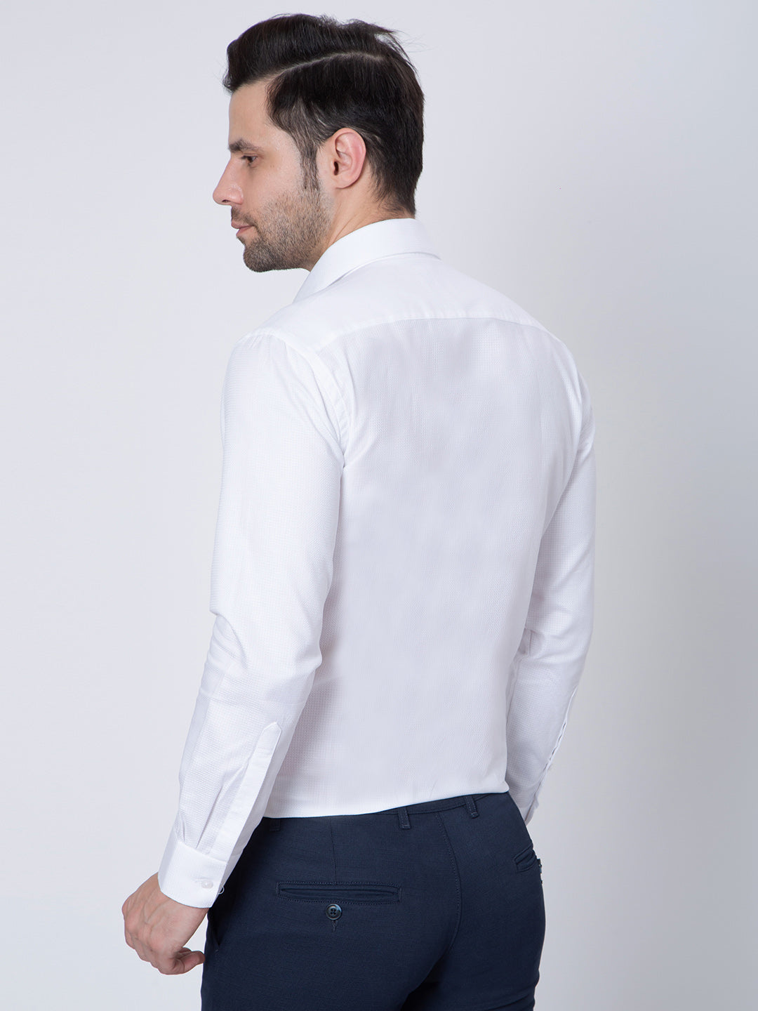 Mens  Plain White Color Shirt