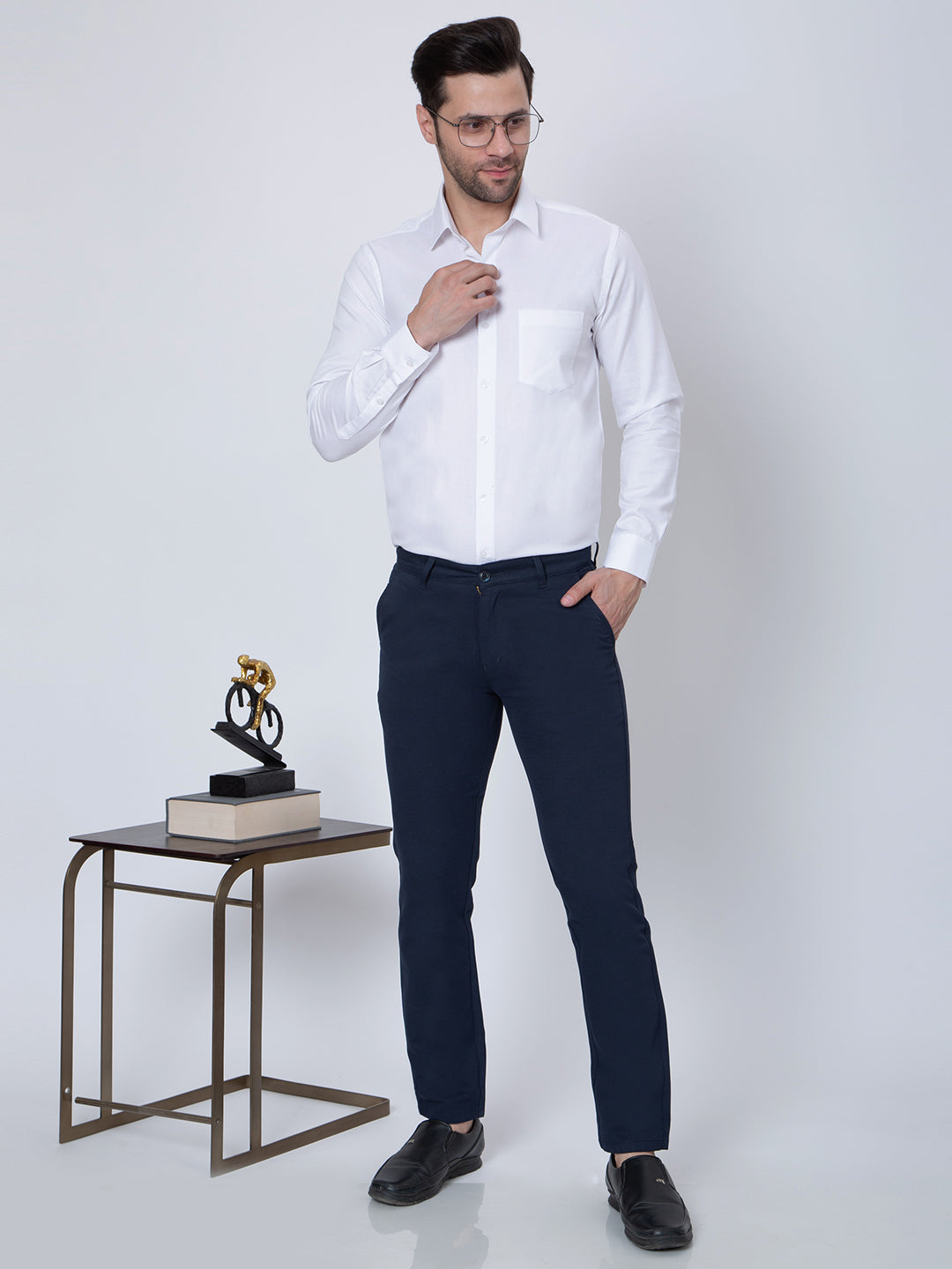 Mens  Plain White Color Shirt