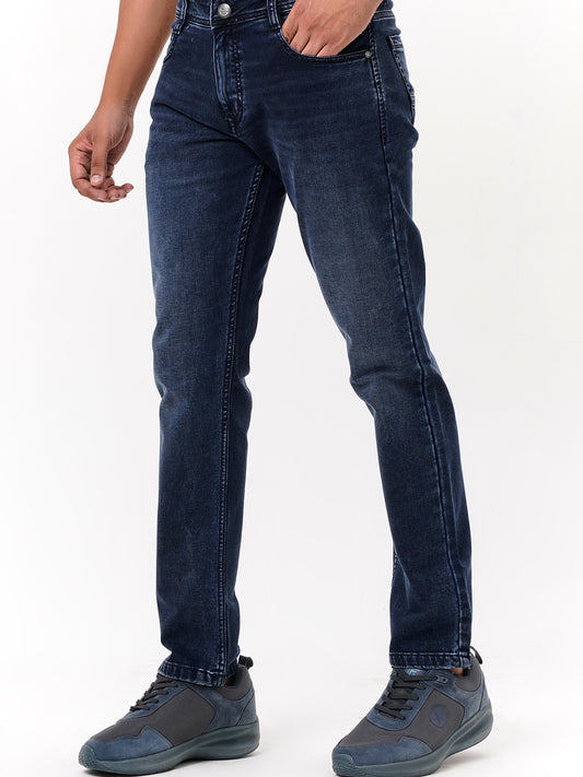 Men Mid Blue Straight Fit Denim