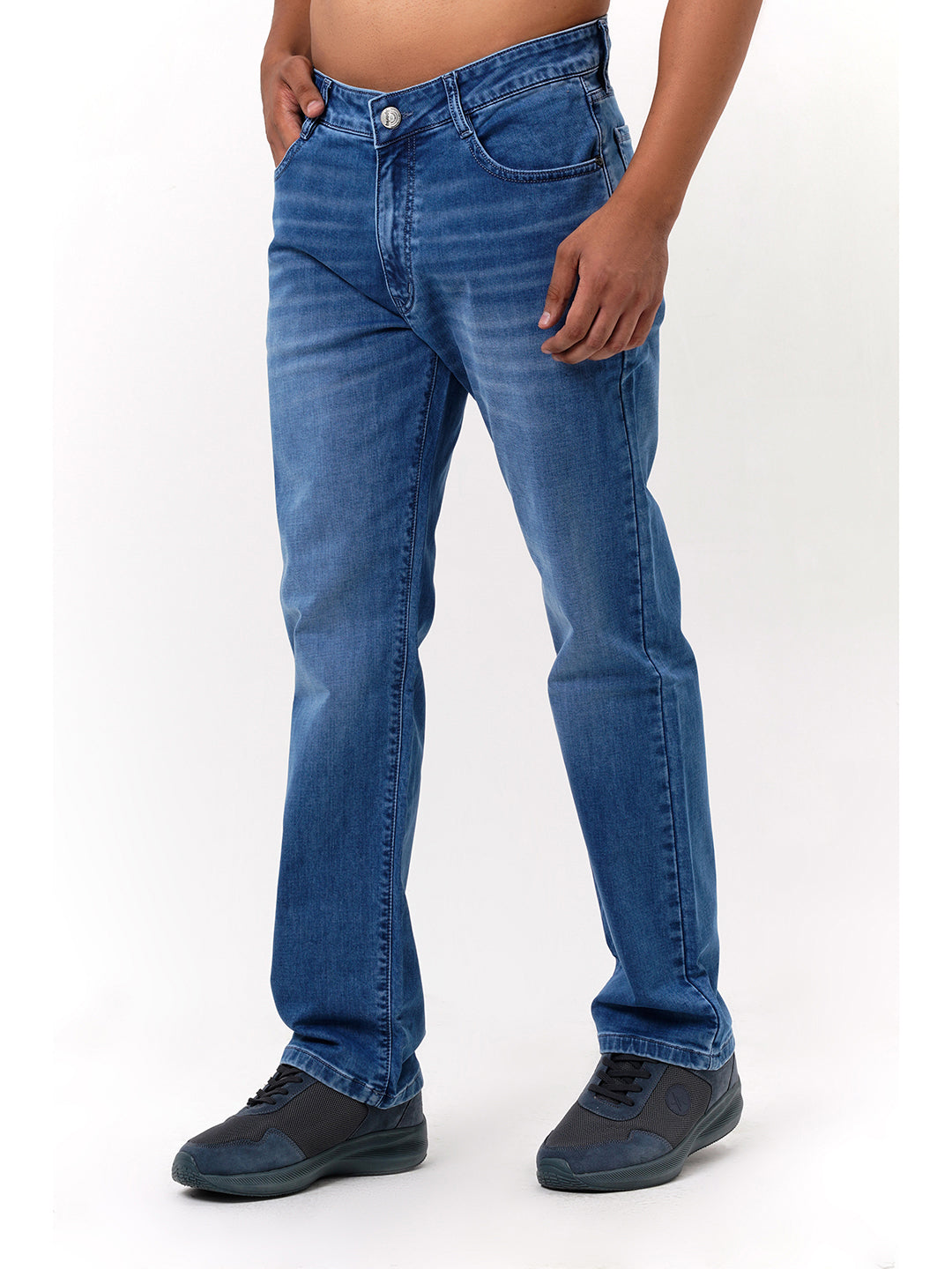 Men Blue Straight Fit Denim