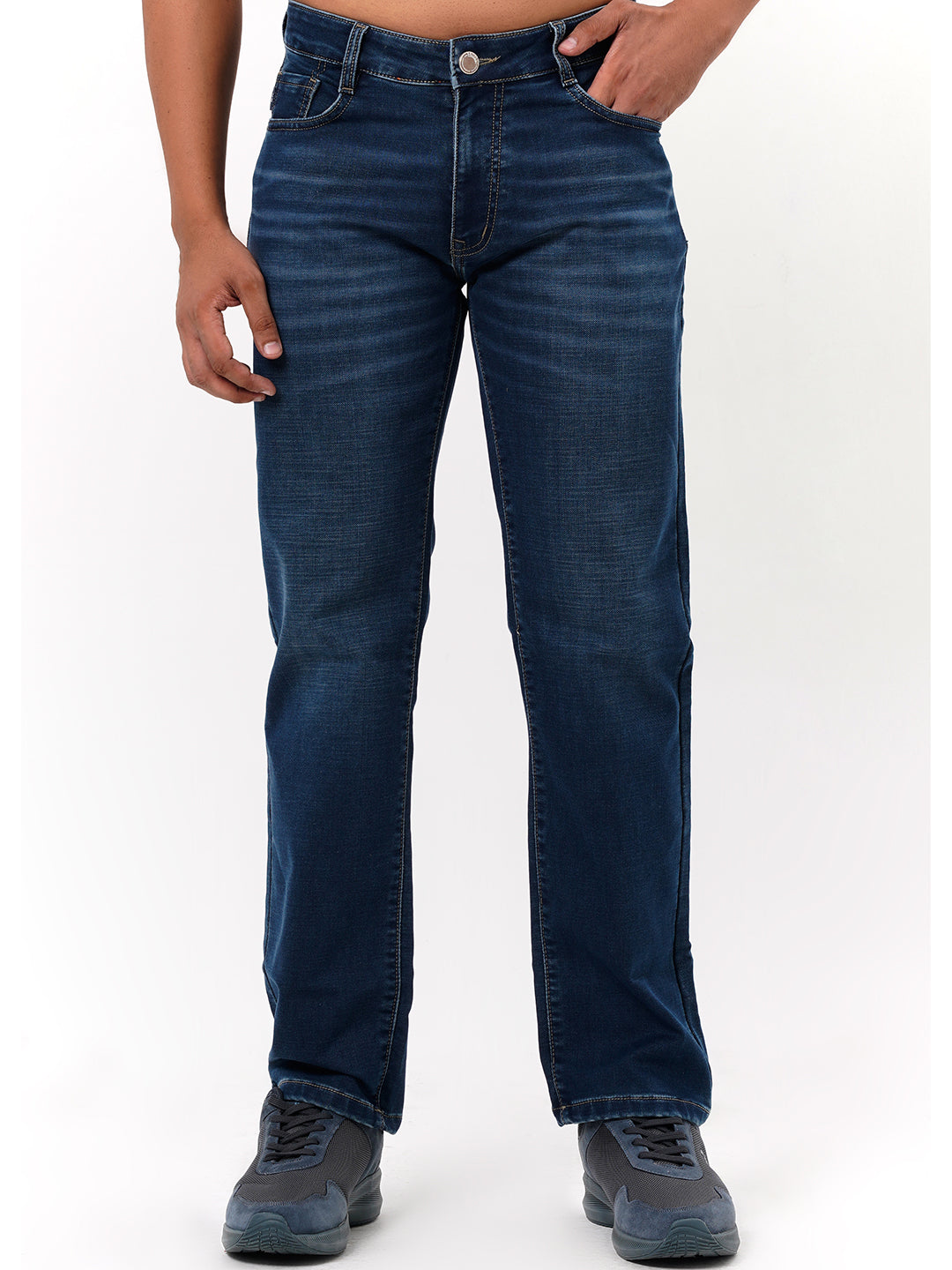 Men Blue Straight Fit Denim