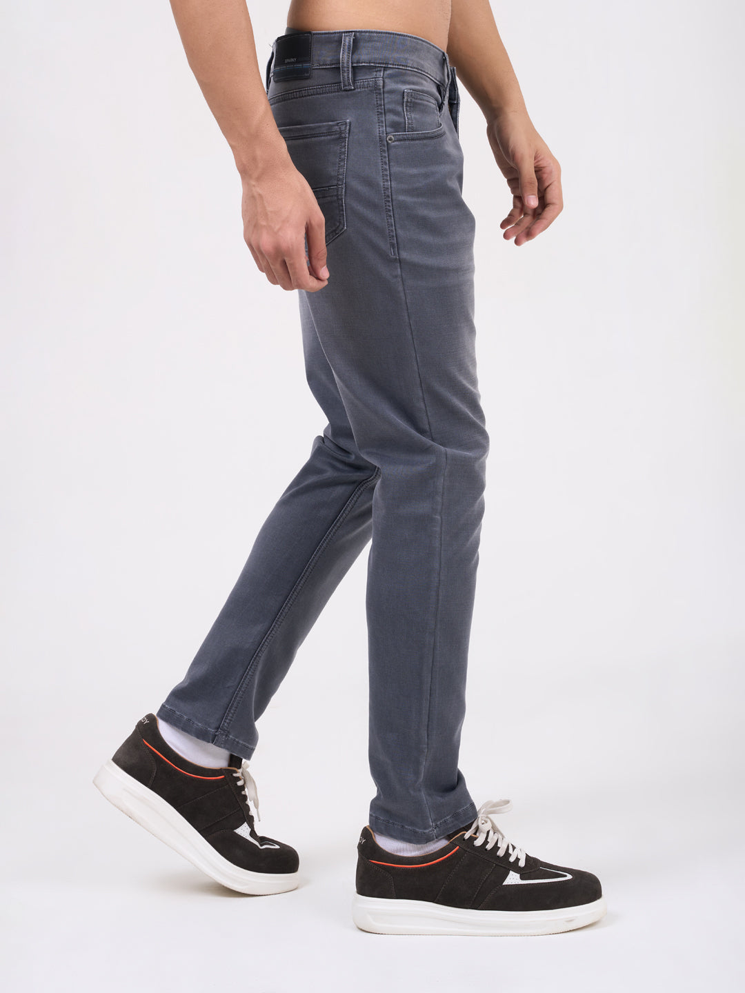 Men Grey Narrow Fit Denim
