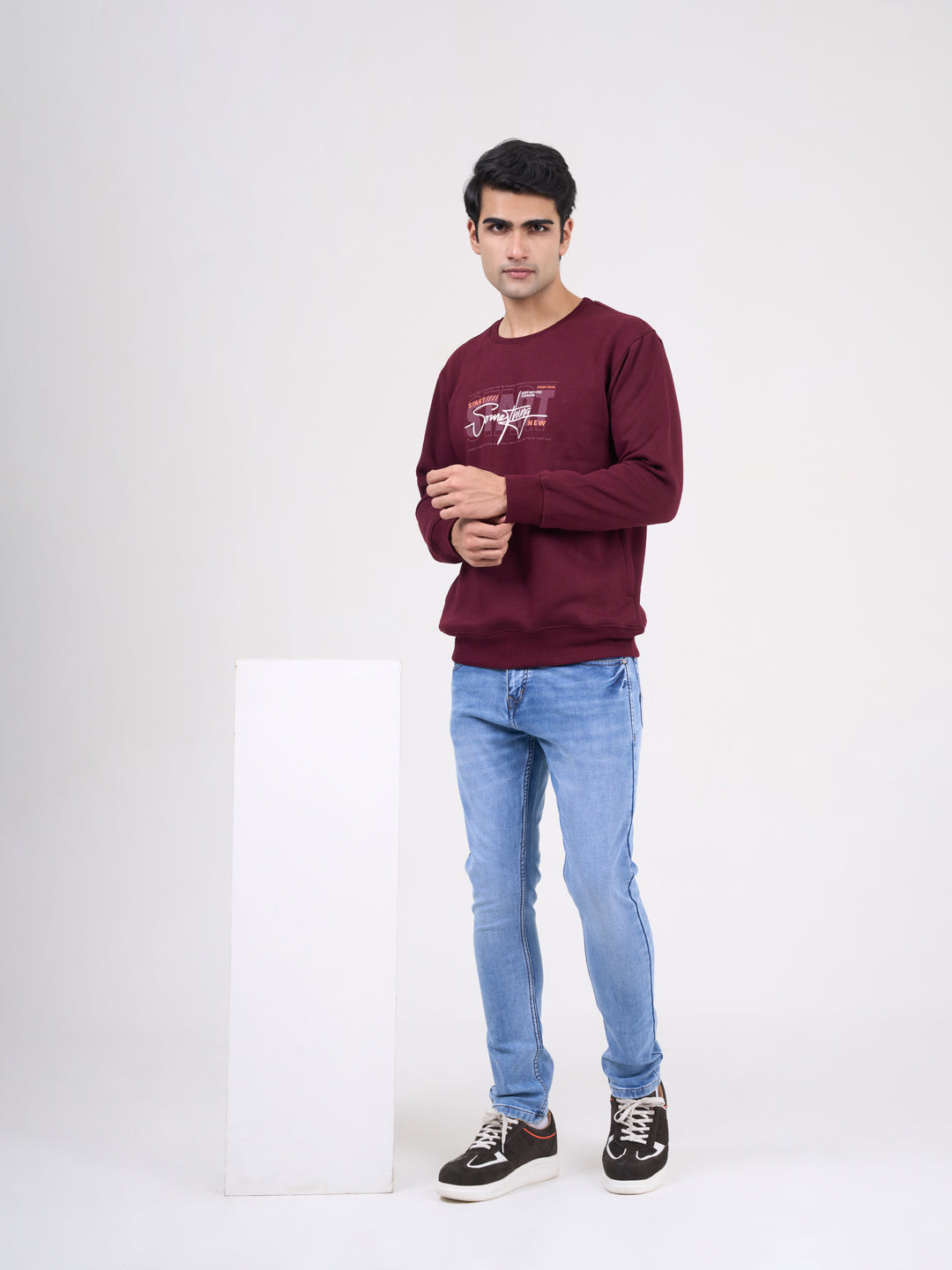Men Light Blue Narrow Fit Denim