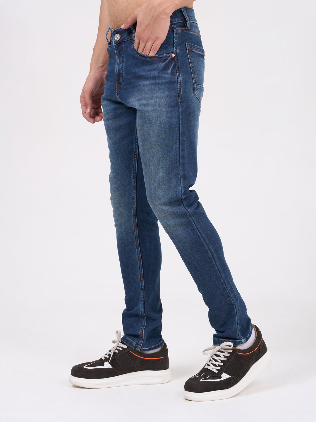 Men Blue Narrow Fit Denim