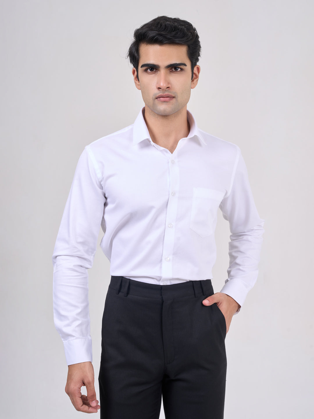 Men’s White classic and formal shirt