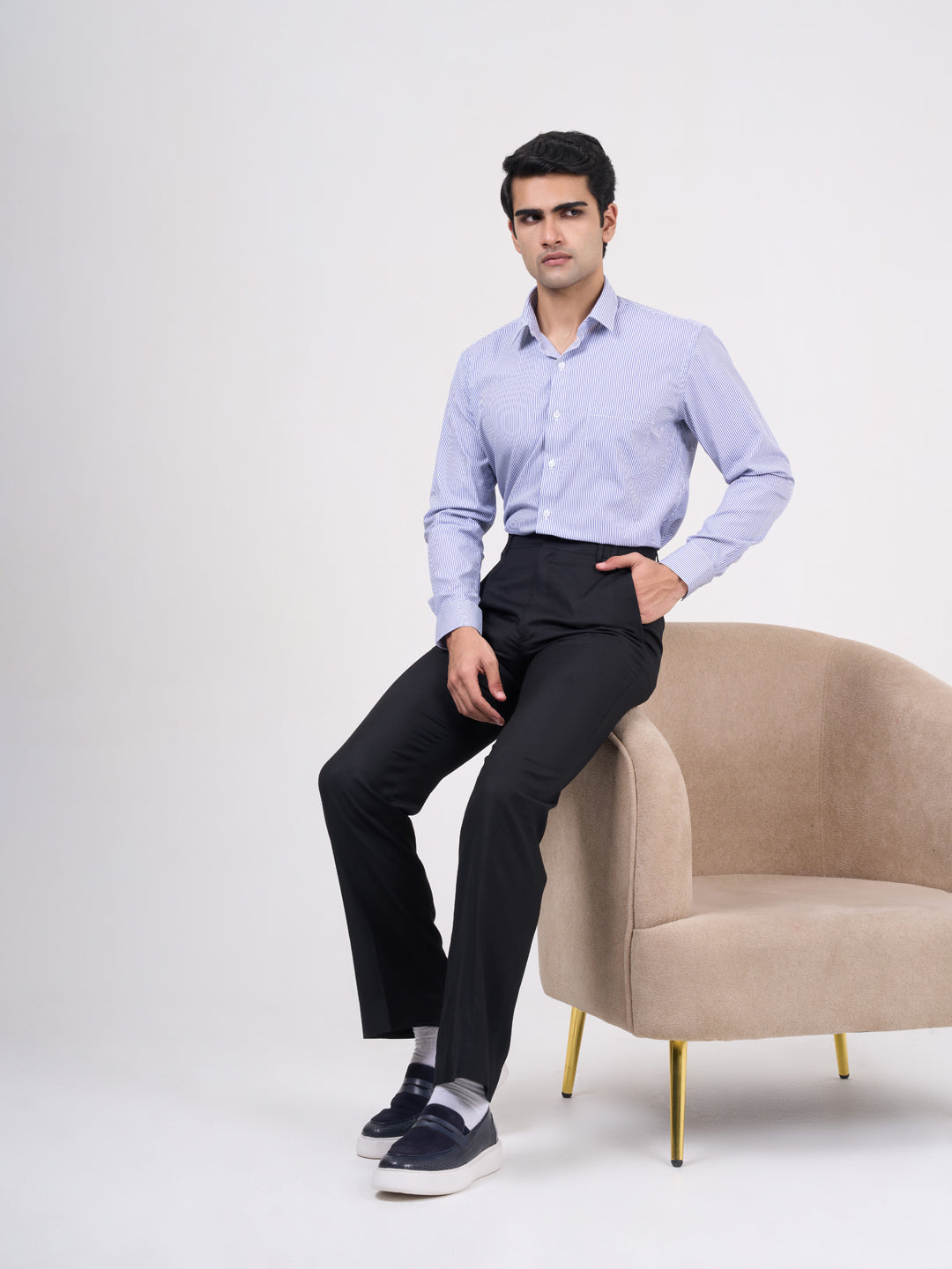 Men’s Grey classic and formal shirt