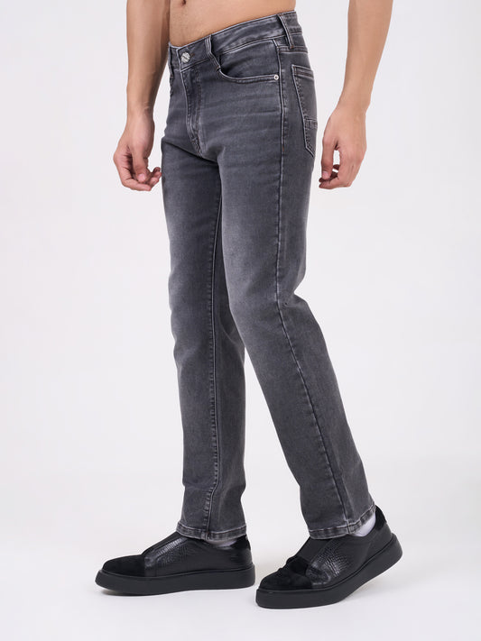 Men Mid Grey Narrow Fit Denim