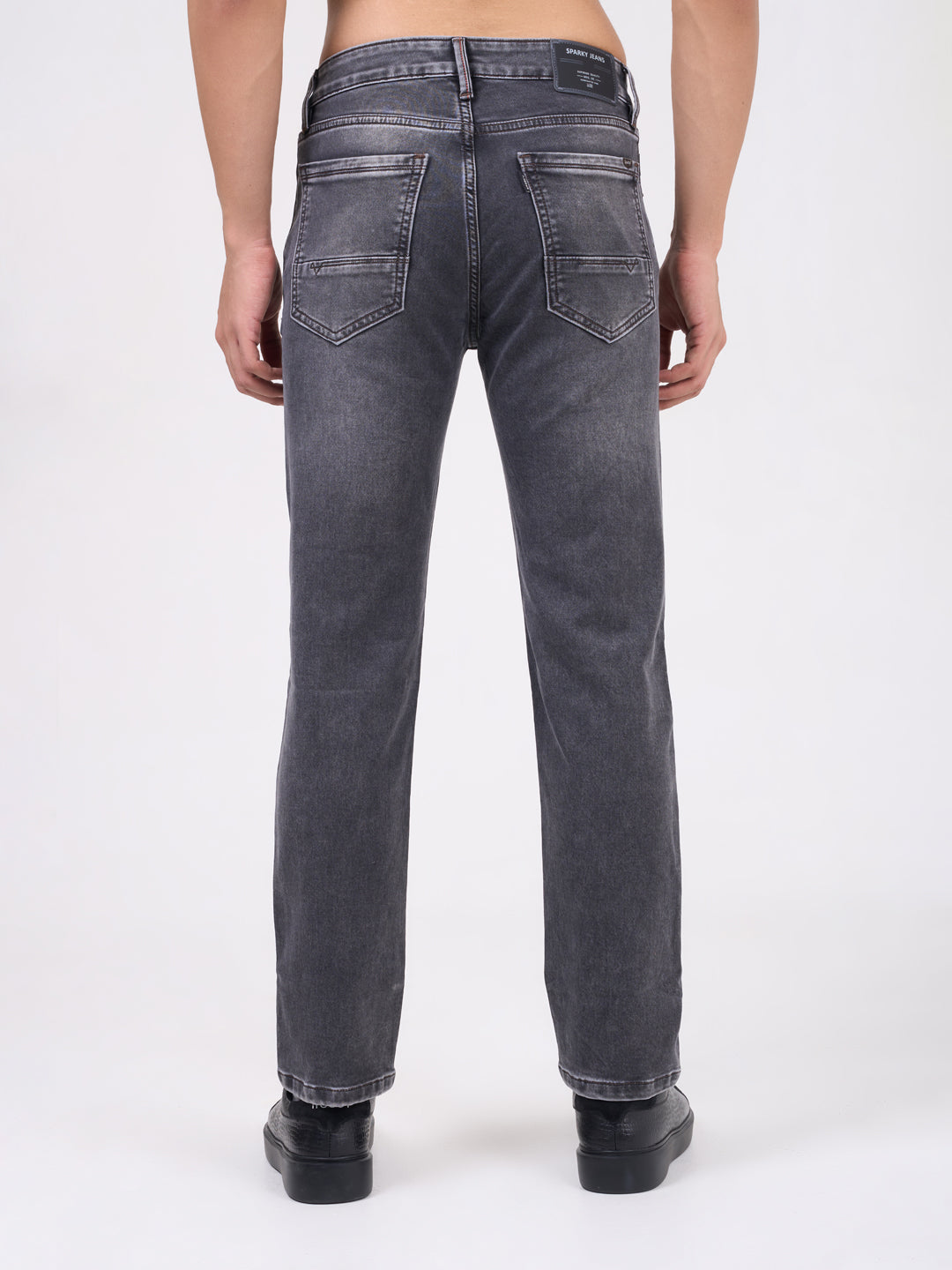 Men Mid Grey Narrow Fit Denim