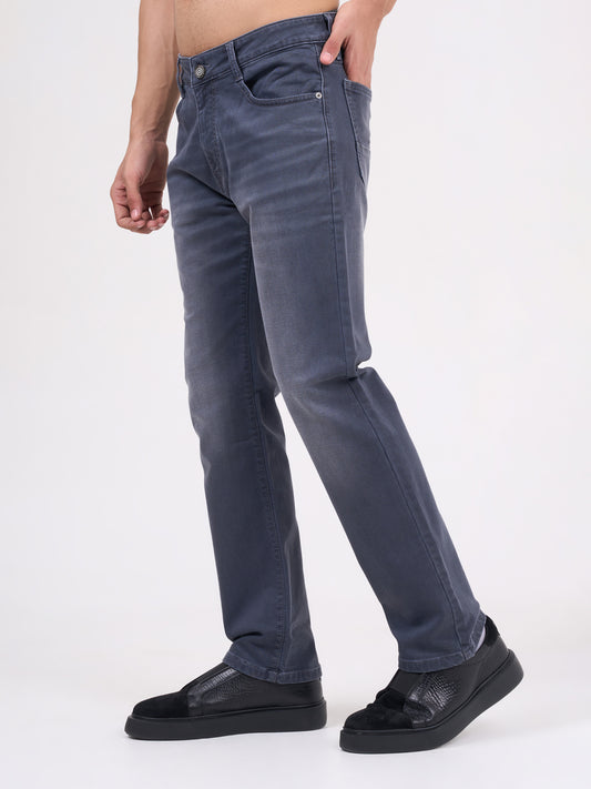 Men Mid Grey Narrow Fit Denim