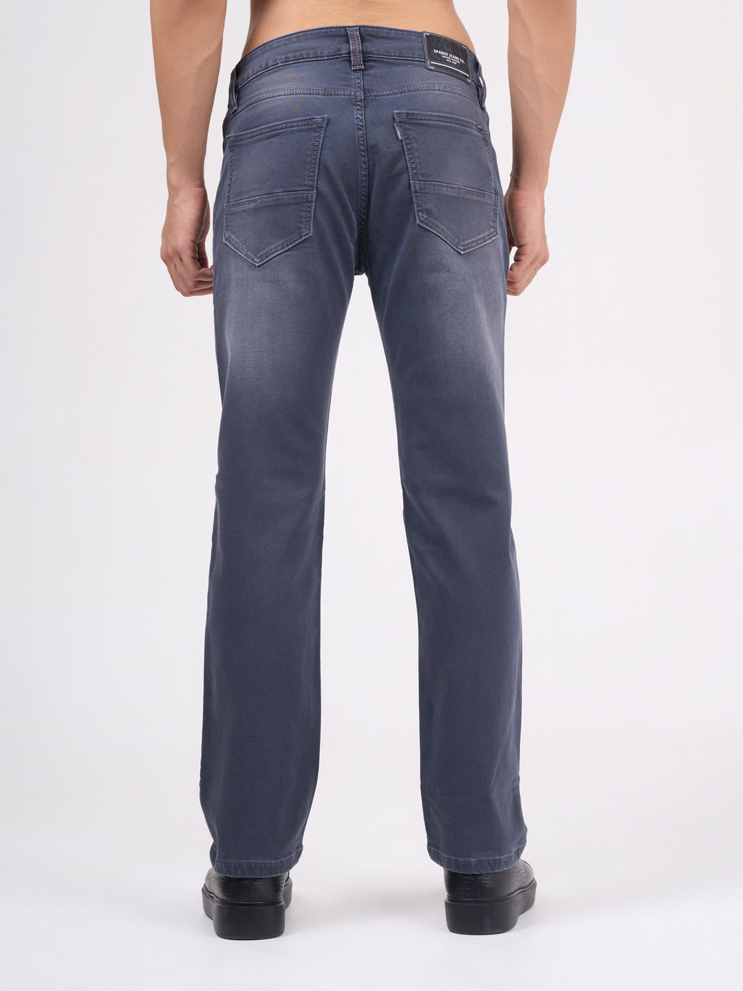 Men Mid Grey Narrow Fit Denim