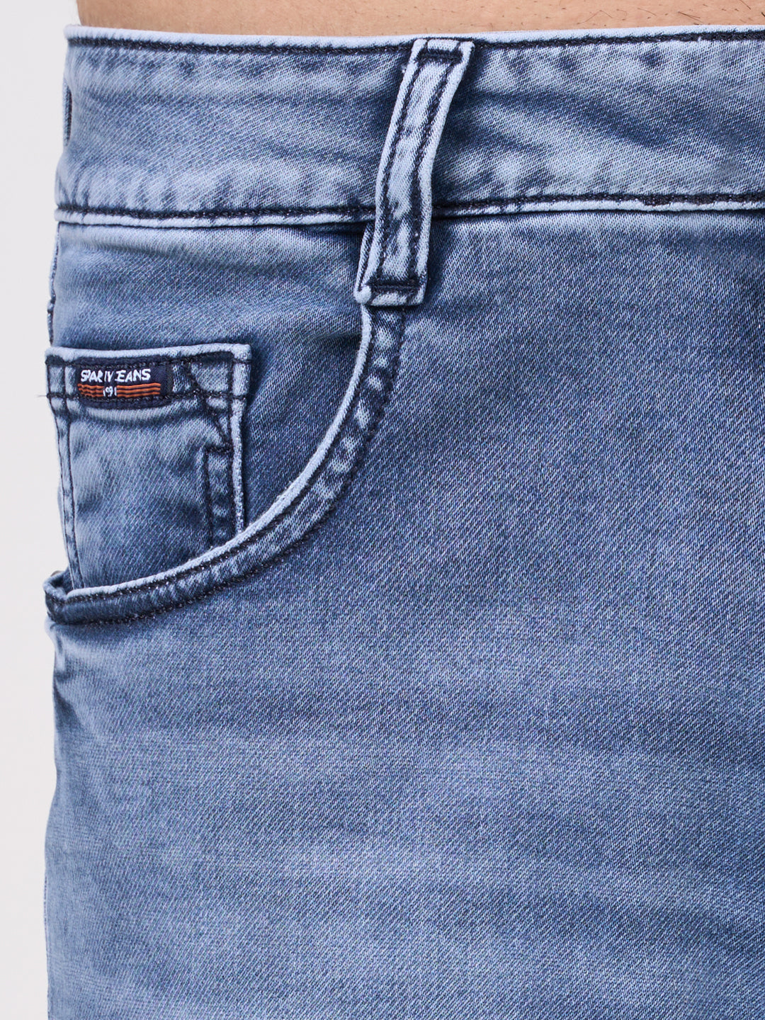 Men Blue Narrow Fit Denim