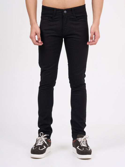 Men Black Slim Fit Denim