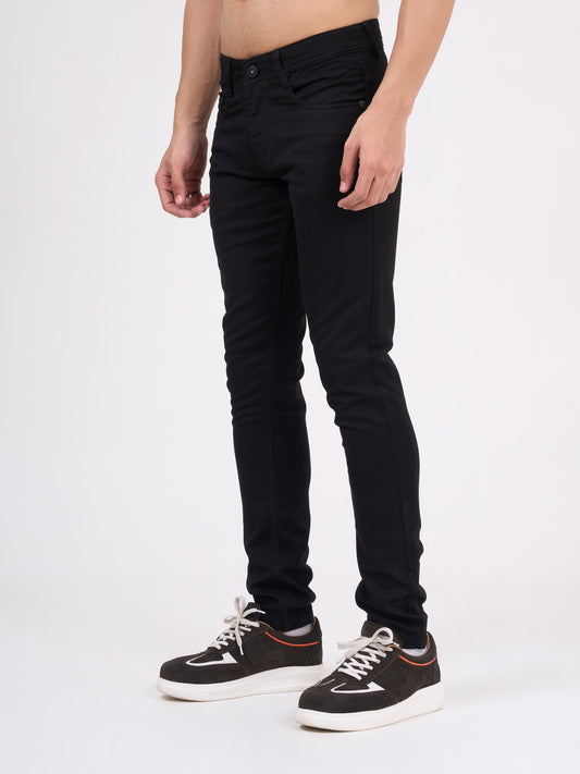 Men Black Slim Fit Denim