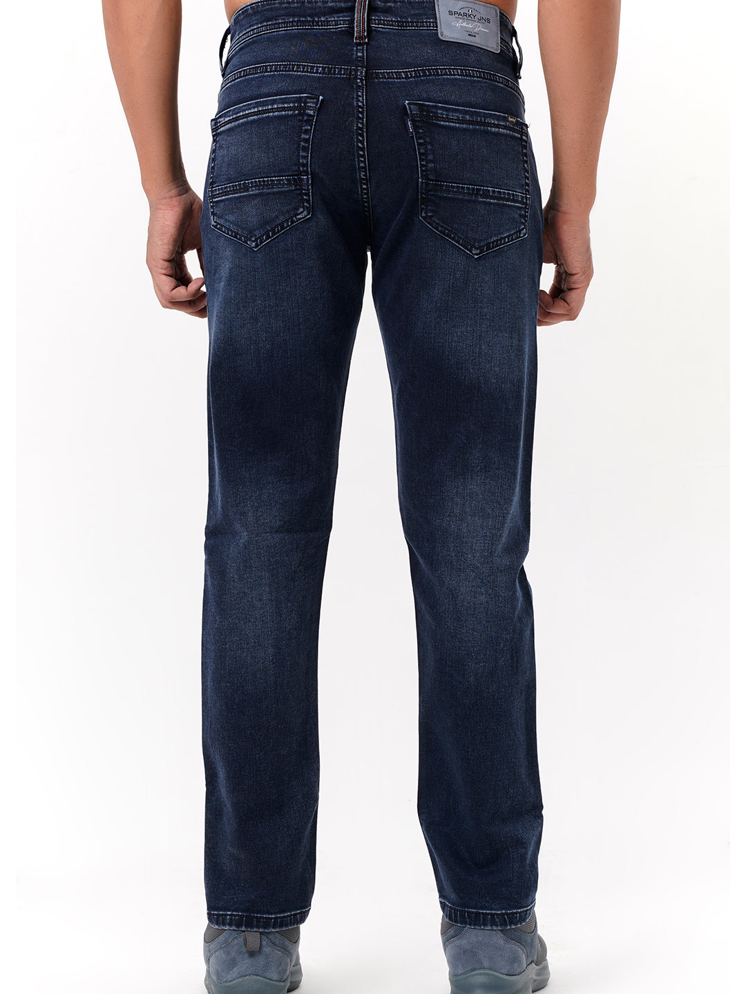 Men Mid Blue Straight Fit Denim