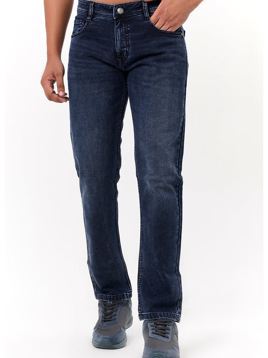 Men Mid Blue Straight Fit Denim