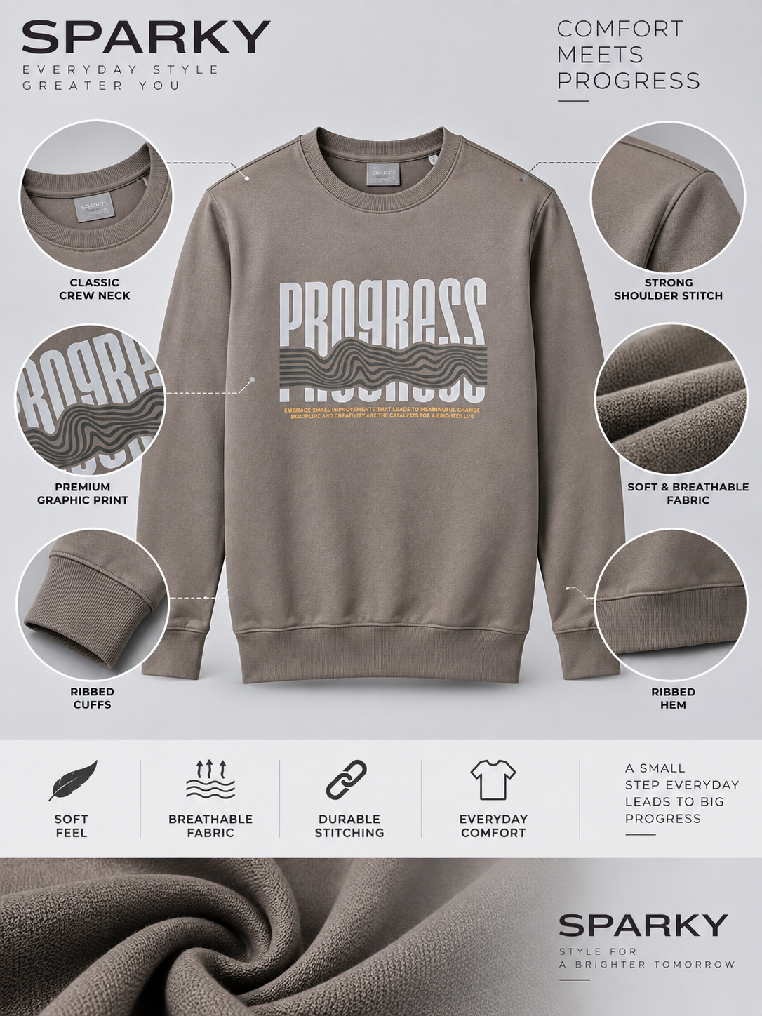Men’s Premium Round Neck Sweatshirt