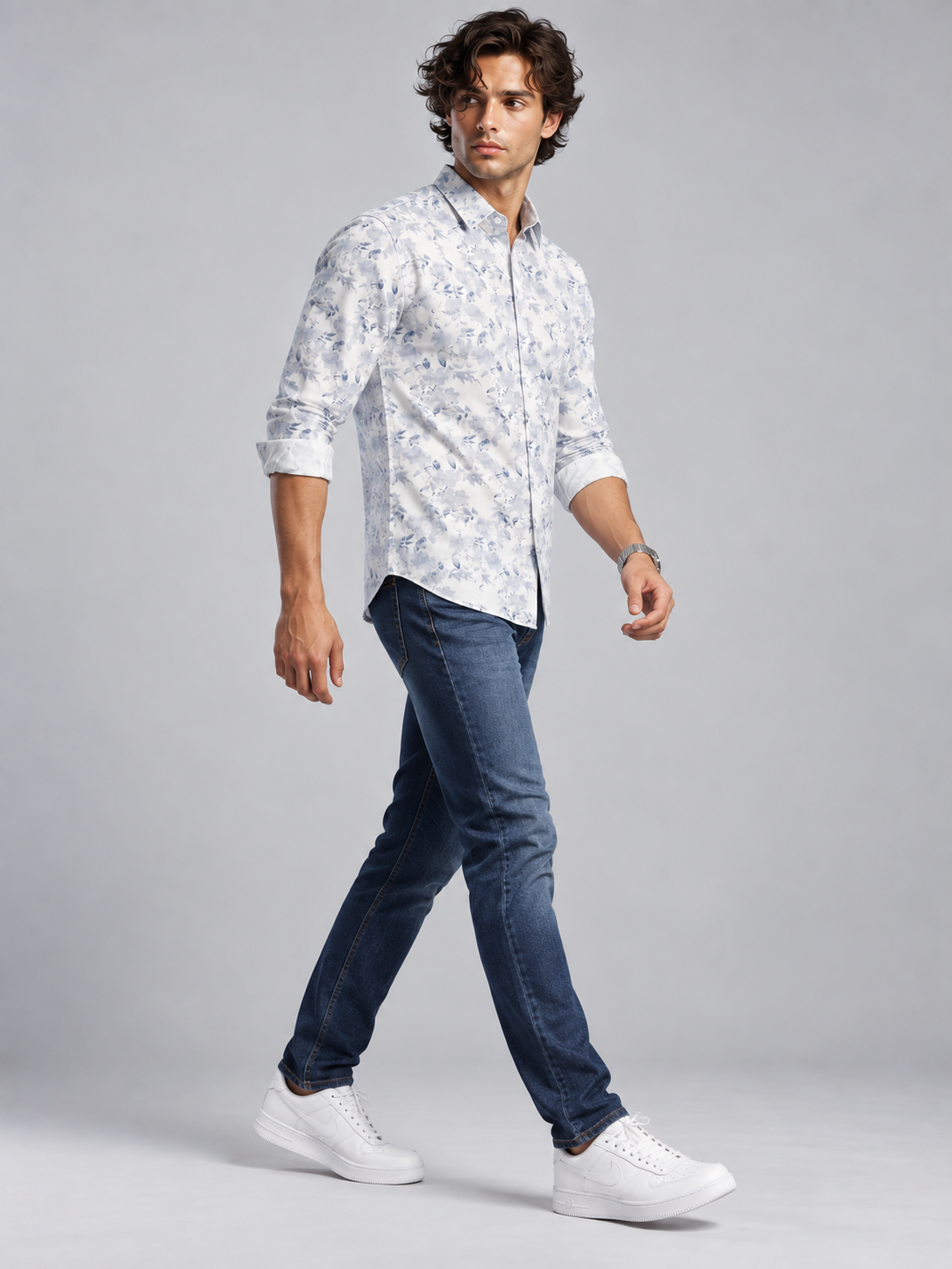 Men’s Premium Printed Full Sleeve Casual Shirt