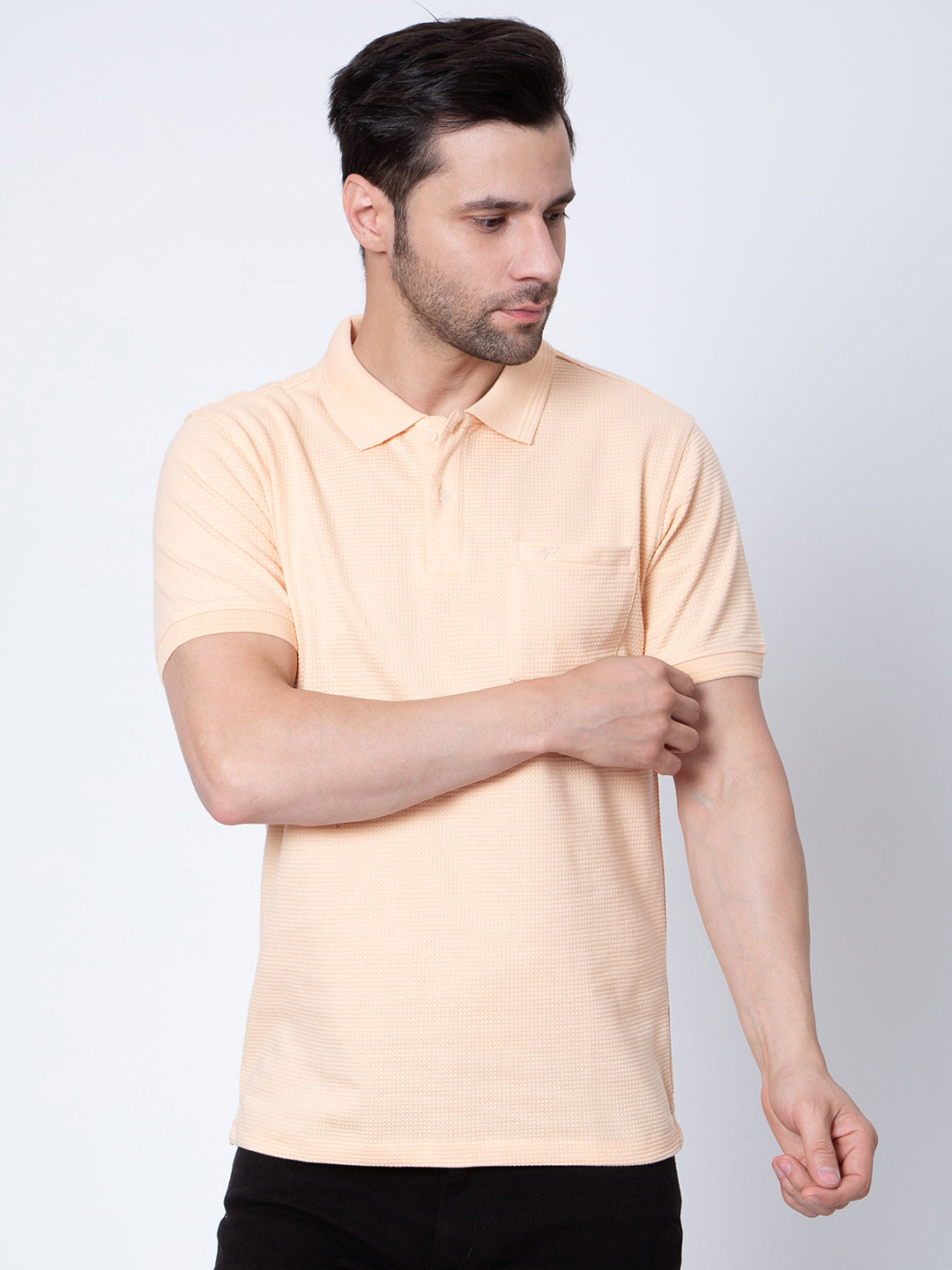 Mens All Over Print Polo Neck Tshirt