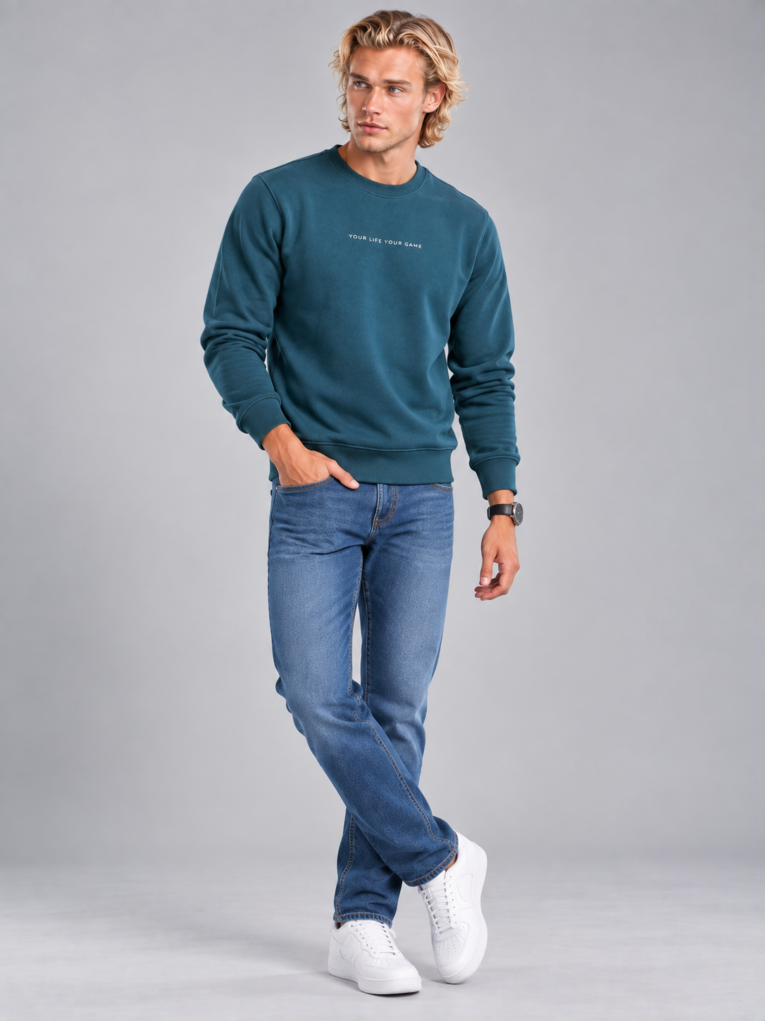 Men’s Premium Round Neck Sweatshirt