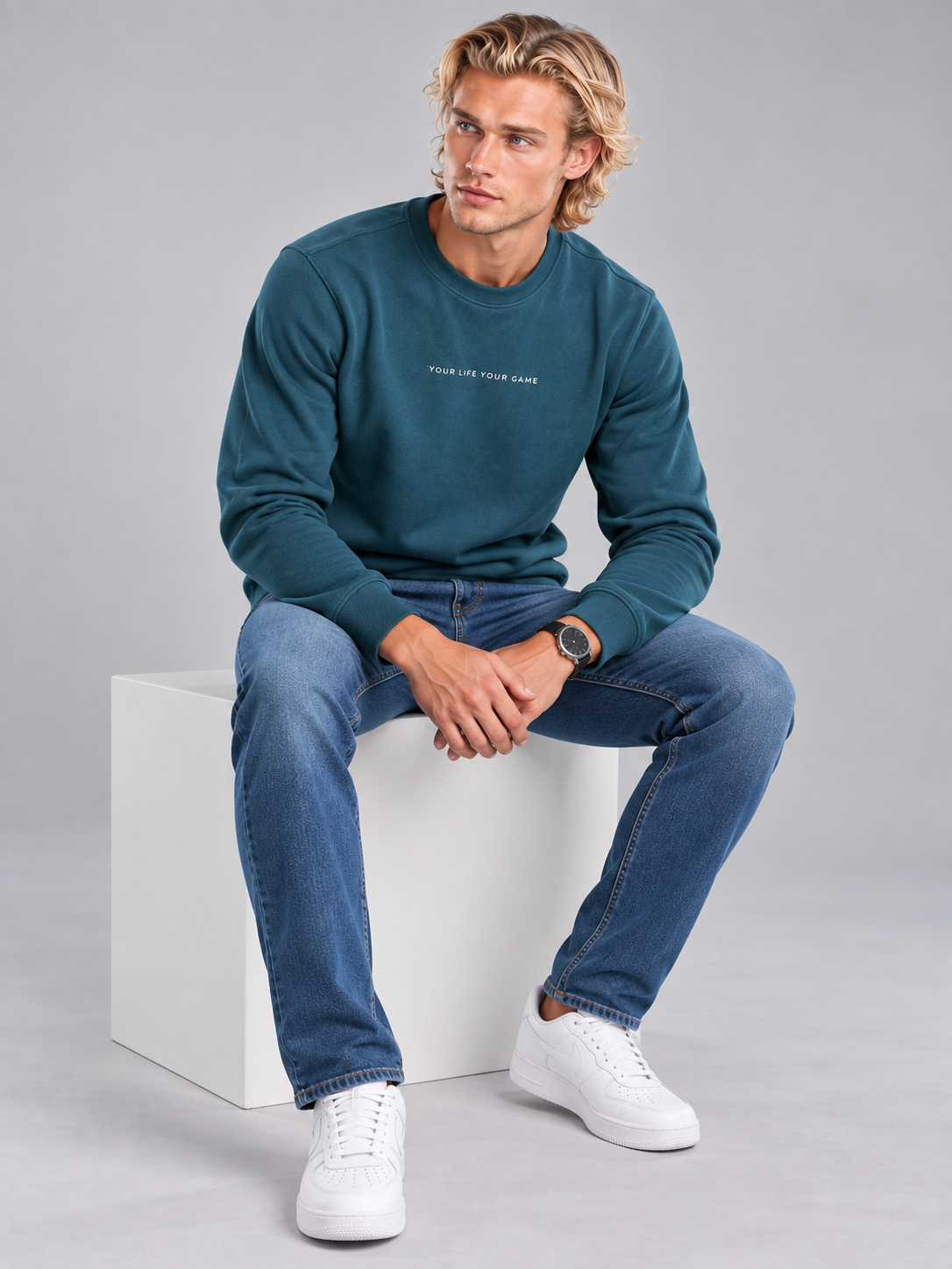 Men’s Premium Round Neck Sweatshirt