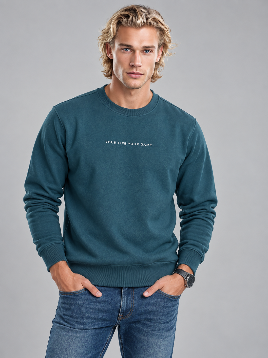 Men’s Premium Round Neck Sweatshirt