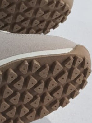 Men's Light Beige Solid Casual Shoes