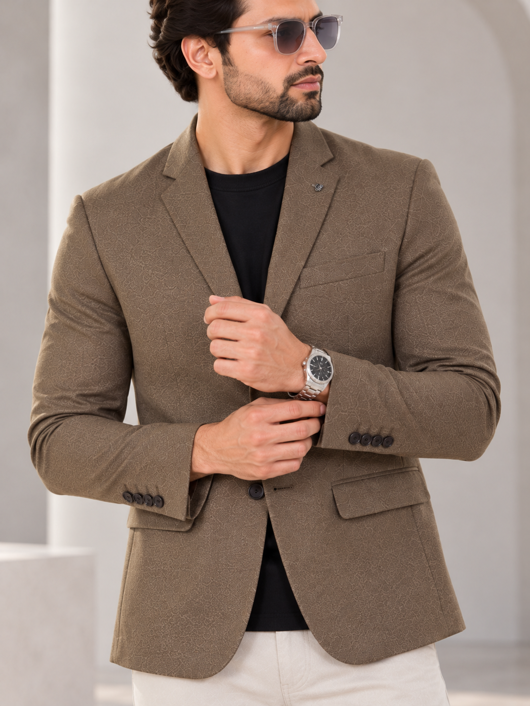 Men’s Premium Stylish Blazer Classic Single-Breasted Blazer