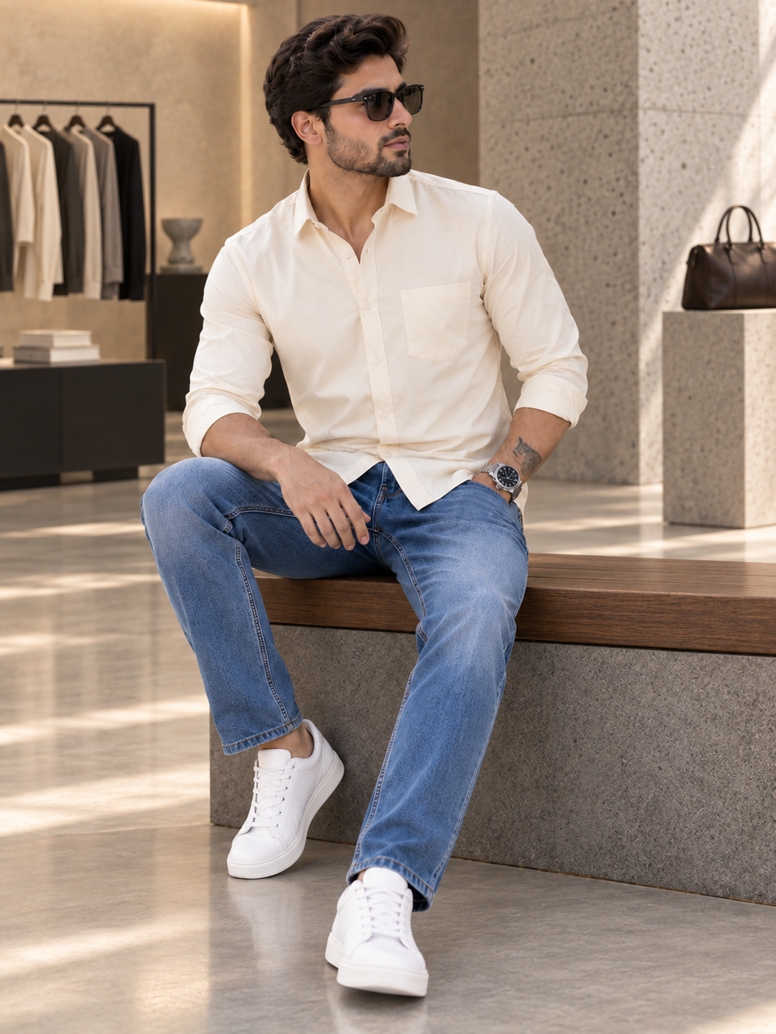Men’s Premium Cream Shirt