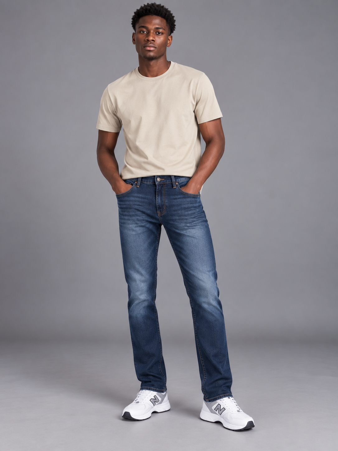 Men's Classic Narrow Fit Denim Jeans | Comfortable Everyday Jeans