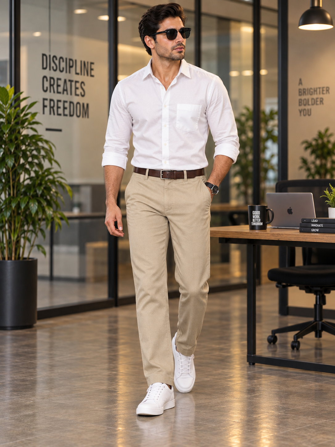 Men’s Slim Fit Casual Trousers