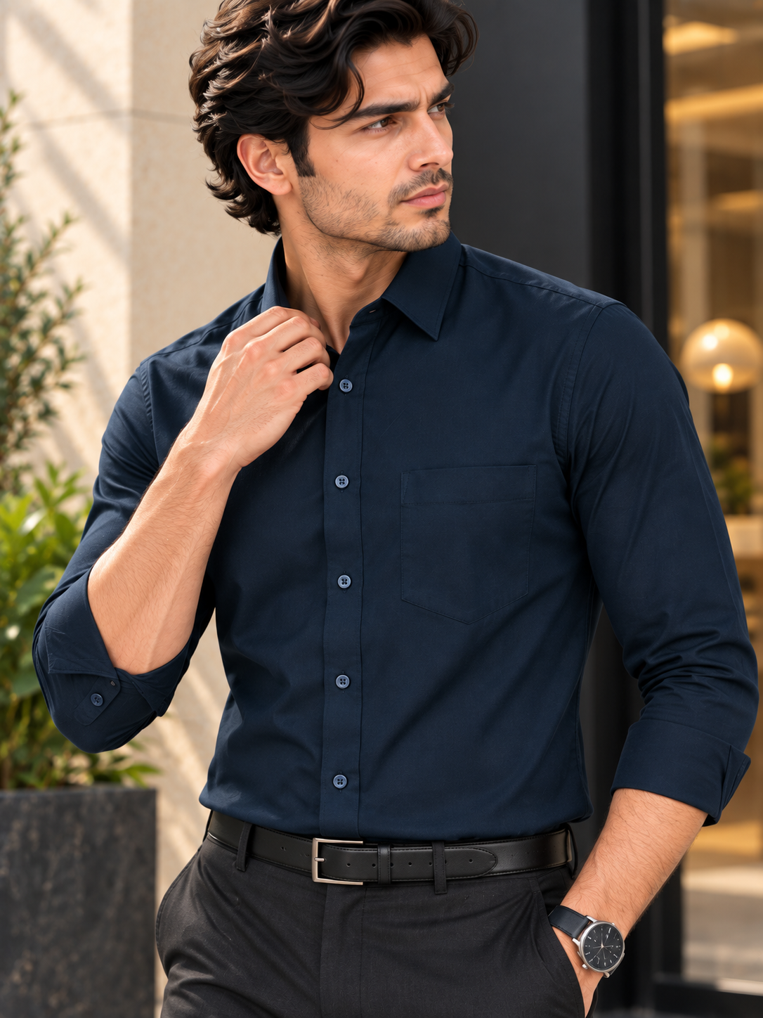 Men’s Premium Plain Full Sleeve Formal Shirt