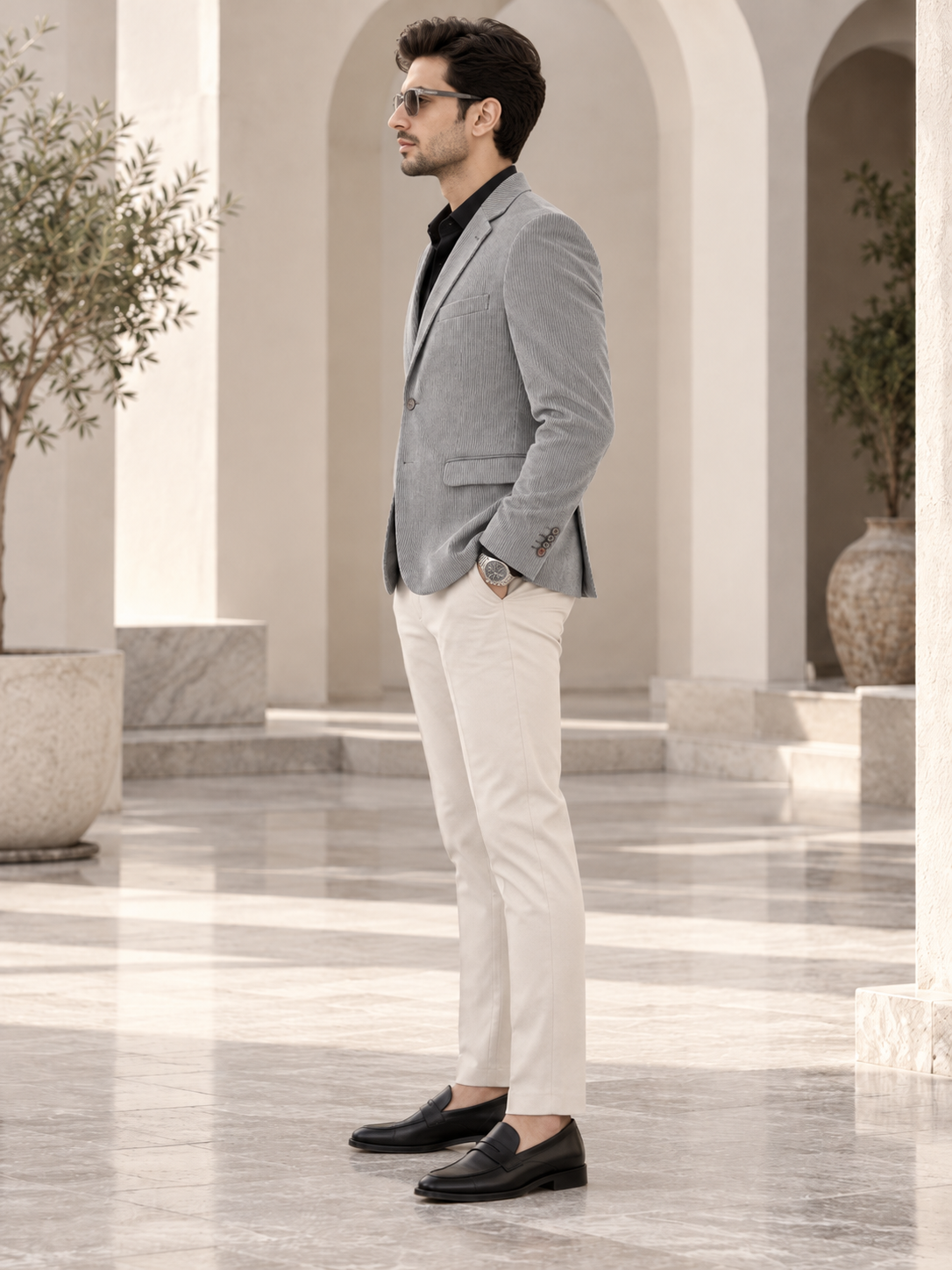 Men’s Premium Stylish Blazer Classic Single-Breasted Blazer